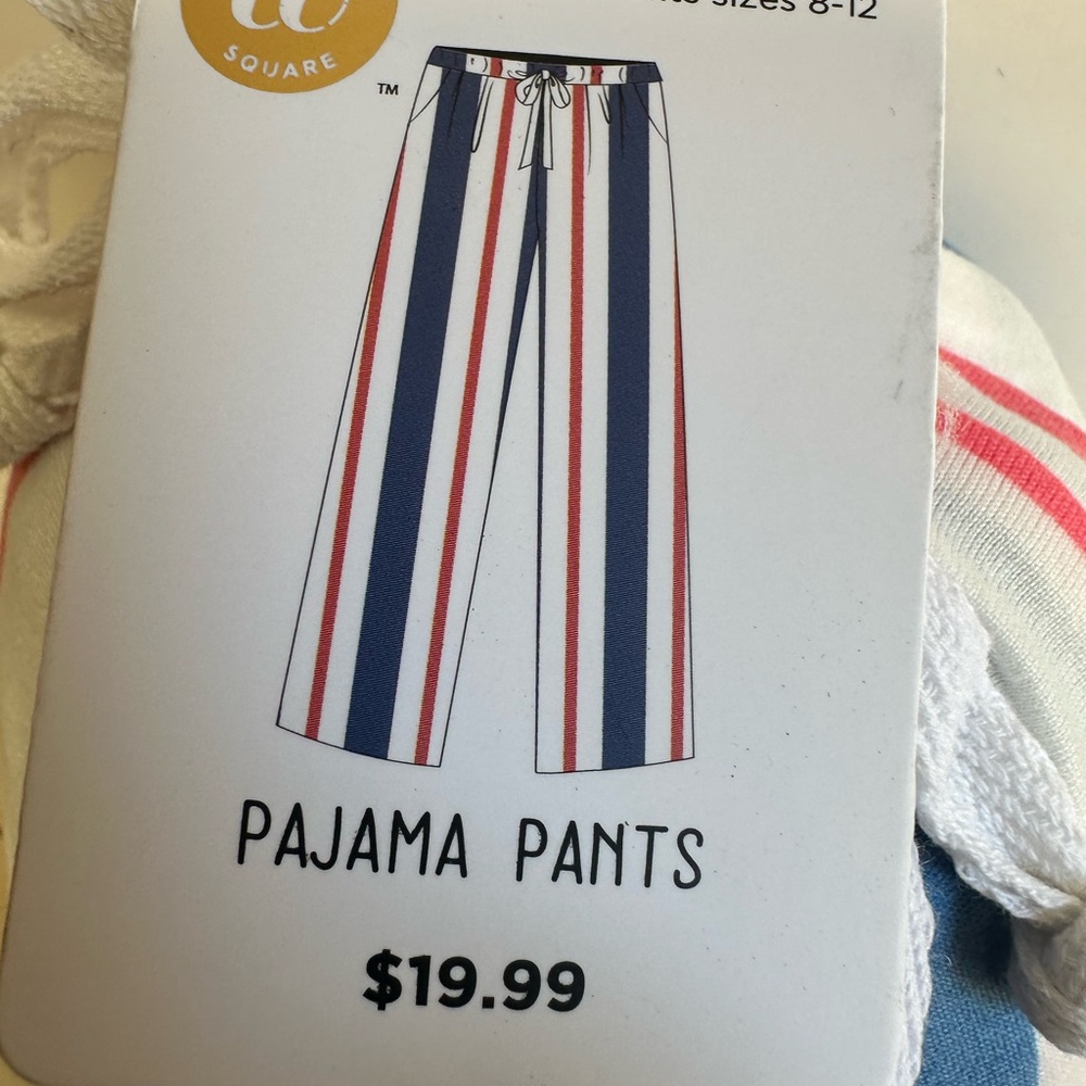 Hello Mello Ladies Striped Pajama Pants M/L New